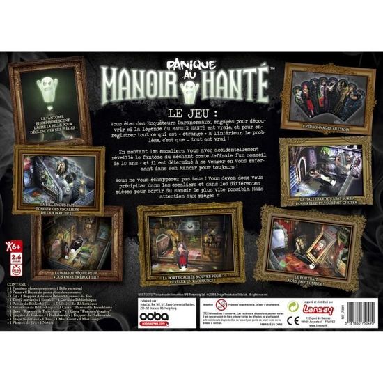 Jeu De Société 'Panique Au Manoir Hanté' Lansay - Version Française Neuve