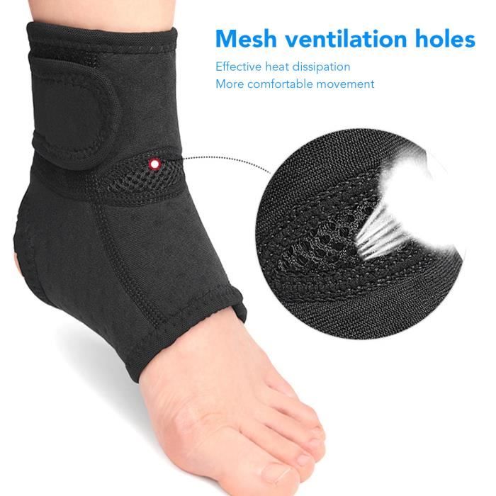 Attelle Cheville Respirante Avec Gel - Soutien Compression Soulagement Douleur Gonflement