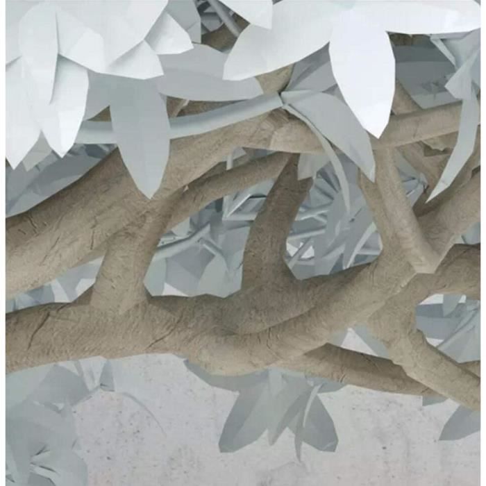 Taxpy Poster Geant Mural Peintures murales de papier peint de paysage  d'arbres de montagnes 3D, 396 * 280cm Poster Geant Mural 3D pour Salon  Chambre