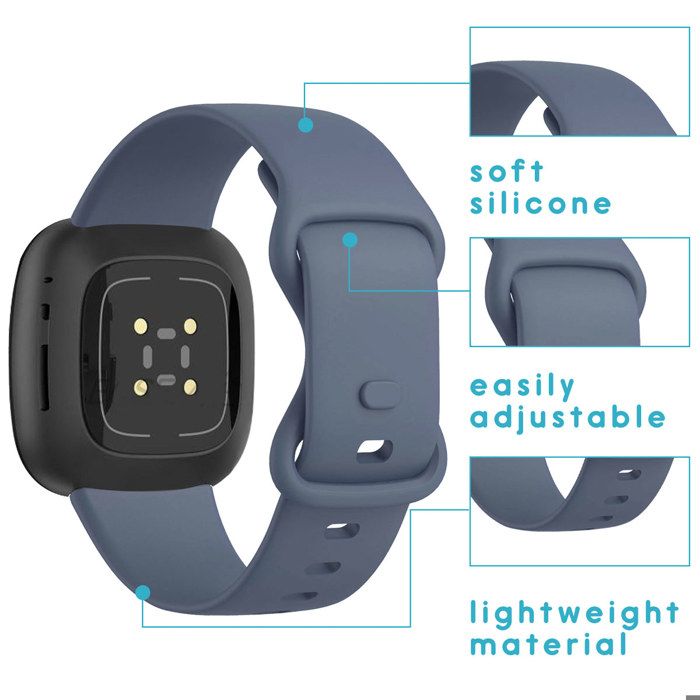 Bracelet Tressé Nylon Compatible Fitbit Versa 3 Et Versa 4 - Noir - Marque Oielai - Neuf Avec étiquettes