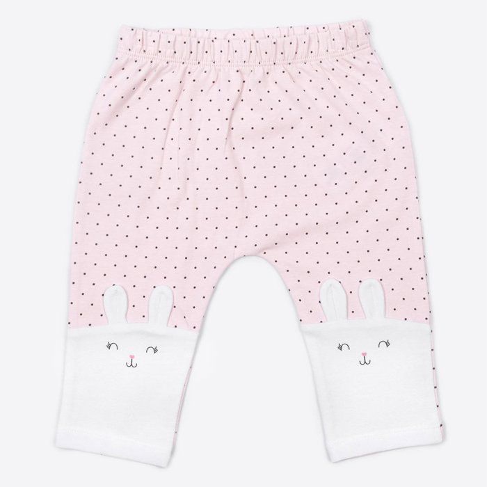 Pyjama b b 2 pi ces en coton bio LAPIN 1 3M 56 cm Rose