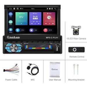 OiLiehu Autoradio 2 Din avec CarPlay Android Auto sans Fil, 6,86 Écran Tactile Lecteur MP5