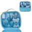 Bleu Bleu Guojianhui 13 Pcs Ensemble Kit De Soins Bebe Infirmiere Nouveau Ne Bebe Clou Cheveux Soins De Sante Des Gamins Thermometre Toilettage Brosse Trousse Sets Et Trousses De Toilette L Hygiene De Bebe