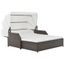 Chaise Longue A 2 Places Avec Auvent Resine Tressee Marronhajishop Achat Vente Chaise Longue Chaise Longue A 2 Places Avec Cdiscount