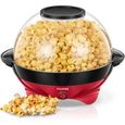 Machine à Popcorn- 5L Grande Capacité- 2 Tasses à Mesurer-800W- Plateau de Cuisson Détachable- Rouge- FOHERE-0