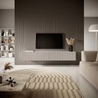 SELSEY Meuble Tv - Gris beige - Veldio - 175 cm