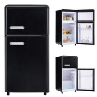 Réfrigérateur mini congélateur haut - 2 portes 92 L (21+31) - L 45cm x H 91cm - Noir