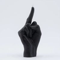 Middle Finger Candle Noir : Bougie Parfumée Et Originale En Forme De Doigt D'Honneur[k2280]