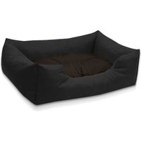 BedDog MIMI lit pour chien,coussin,panier pour chien [XL env. 100x85cm, BLACK-FIELD (noir/brun)]