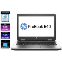 Hp ProBook 640 G2 14" Core i5-6200U 2,3 GHz - SSD 512 GB - RAM 8 Go - Windows 10 Pro 64 bits - AZERTY fr rétroéclairé