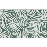Tapis d'extérieur réversible motif feuilles vertes - OUTSUNNY - 243x152x1cm - Synthétique - Moderne - Carré