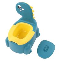 Pot pour bébé épaississant ergonomique moderne dessin animé dinosaure SURENHAP - Bleu marine