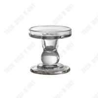 TD® 4 pièces Bougeoir en verre Aromathérapie Colonnes romaines Décoration intérieure Supports de bougie Décorations de table