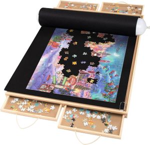 PUZZLE Lavievert Table de puzzle avec 4 tiroirs de trieur