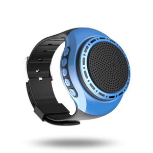 ENCEINTE NOMADE U6 Bleu-Mini haut-parleur de basse de montre intel