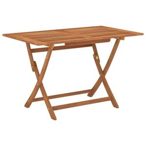 TABLE DE JARDIN  Table pliable de jardin 120x70x75 cm Bois d'eucaly