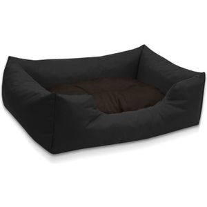 CORBEILLE - COUSSIN BedDog MIMI lit pour chien,coussin,panier pour chien [XL env. 100x85cm, BLACK-FIELD (noir/brun)]