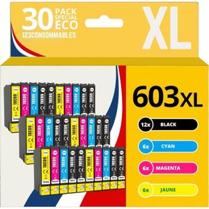 CARTOUCHE IMPRIMANTE 603XL pack de 30 Cartouches d'encre Compatible pou