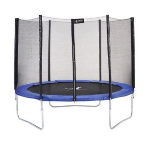 TRAMPOLINE Trampoline rond Bleu Ø300cm avec filet de protecti