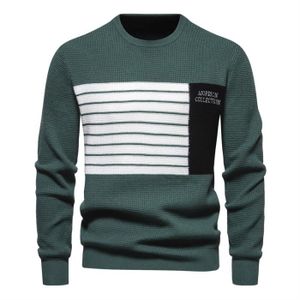 PULL Pull Homme,Pull Homme Hiver à col Rond Motif,Casua