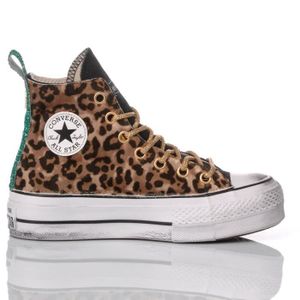 converse marron femme