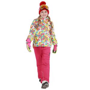 Combinaison de Ski pour Hommes et Femmes imperméable Hiver de Plein air Sport Veste de Ski et Un Pantalon Ensemble Snowboard Smow Costume