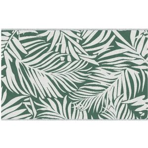 TAPIS D’EXTÉRIEUR Tapis d'extérieur réversible motif feuilles vertes - OUTSUNNY - 243x152x1cm - Synthétique - Moderne - Carré