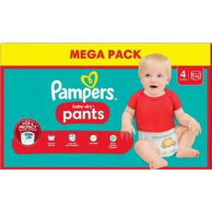 COUCHE Mega Pack 92 couches culottes PAMPERS Baby-Dry Pan