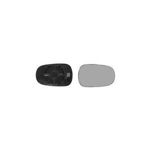 Miroir Glace rétroviseur gauche pour RENAULT CLIO CAMPUS à clipser, 2006-2009