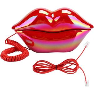 Téléphone fixe Téléphone Fixe, Lèvres Rouges Créatives Téléphone 