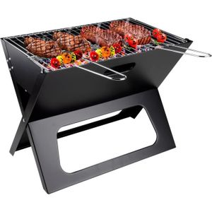 BARBECUE BBQ Collectioarbecue à charbon de bois - Portable - Pliable - Brasero séparé et grille - Noir150