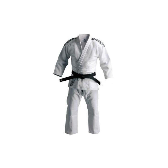 Vervullen Tijdreeksen onstabiel Kimono Judo J930 Blanc Adidas couleurs de bandes au choix - Kimono blanc  avec bandes sur epaules noires - Kimono blanc avec bandes - Cdiscount Sport