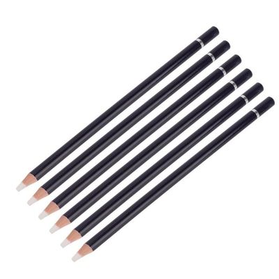 Minifinker Crayon gomme 6 pièces ensemble de crayons gomme bois de qualité  supérieure effacement facile poignée loisirs kit