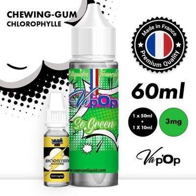 Eliquides 50ml CHLOROPHYLLE So Green Vap'Op 0mg + booster 10ml 19,9mg (60ml) - Cdiscount Au quotidien Eliquides 50ml CHLOROPHYLLE So Green Vap'Op 0mg + booster 10ml 19,9mg (60ml) - Cdiscount Au quotidien