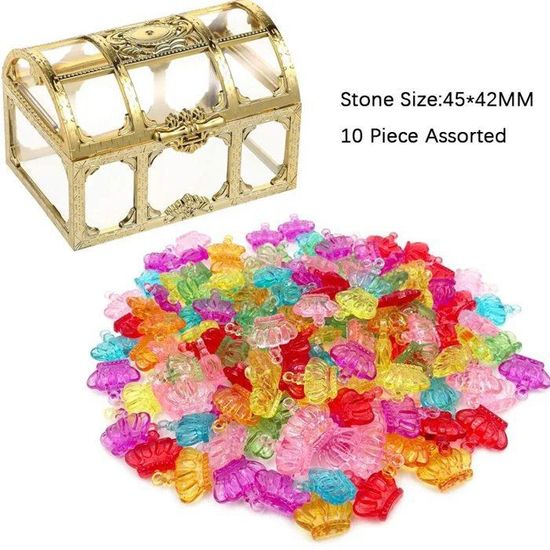 Cristal Acrylique Gemme Pierre Mixte Couleur Ornements Transparent Mariage Fête