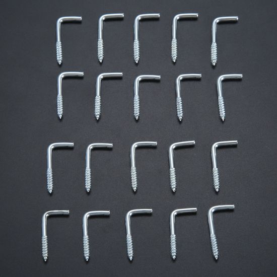 Alloygold Lot De 85 Crochets Carrés En Spirale De 6 Tailles, Crochets