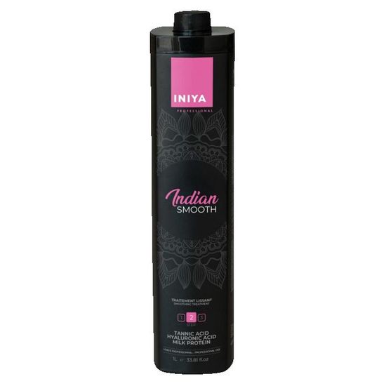 Kit Lissage Indien Tanin Iniya Indian Smooth Sans Acide Glyoxylique | Avec Kératine, Sans Formol | 120ml