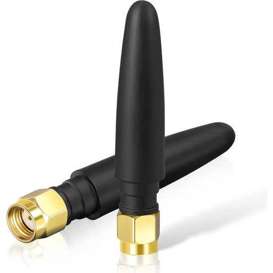 Bingfu Antenne WiF Camerai Exterieur 2.4GHz 5.8GHz Bibande Omnidirectionnelle MIMO RP-SMA Et SMA Male Montage Mural Pour Camera Ip De Securite Amplificateur Routeur Wifi Videosurveillance Fiche Techni