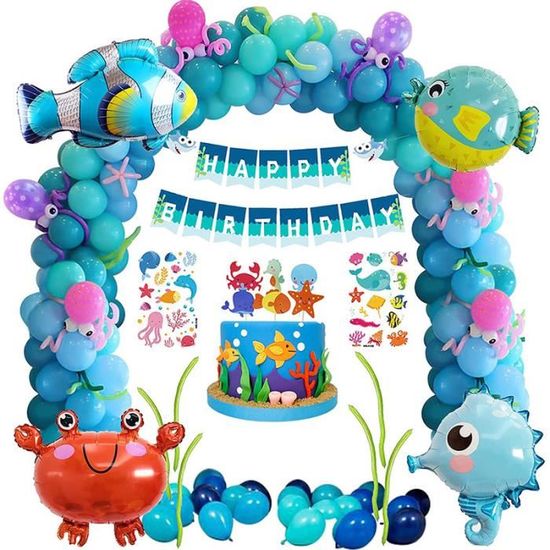 Décoration Anniversaire 9 Ans - Ballon Aluminium Chiffre 9 Rouge/bleu, étoiles, Confettis - Lot Complet Pour Fête Garçon/fille, Thème Cartoon