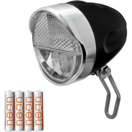 Phare Avant Vélo électrique STVZO - 40 Lux - Compatible 6V-48V Avec Réflecteur Intégré