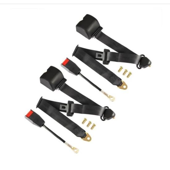Boulons Ceinture De Sécurité Haute Résistance INL10528 - Kit 4 Pièces Pour Voitures Classiques