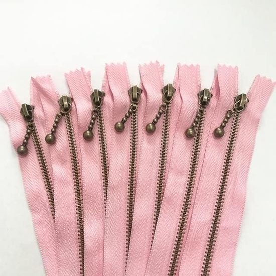 Lot de 5 fermetures éclair YKK en nylon noir avec extrémité fermée 8,9