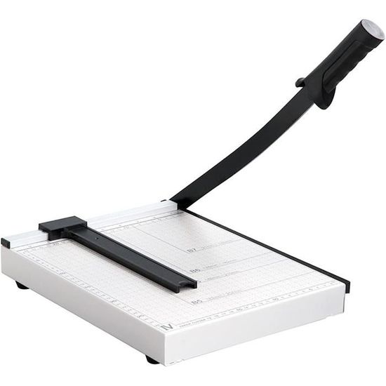 Massicot A4 ZEPIQOR - Coupe Papier Guillotine Avec Verrouillage Et Règle D'Extension