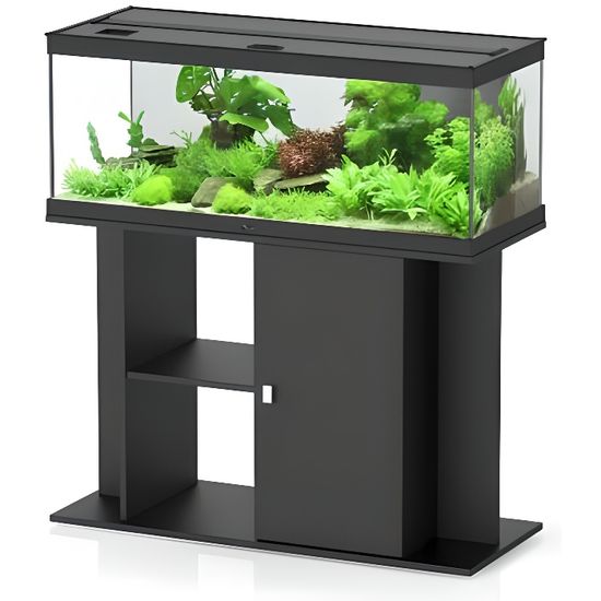 Meuble Aquarium Style Led Noir 100cm - Aquatlantis