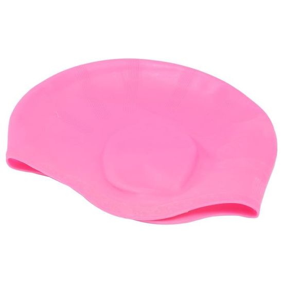 Bonnet De Bain Enfant Poisson Mignon - Silicone Élastique Rouge Pour Bébé Et Tout-Petit