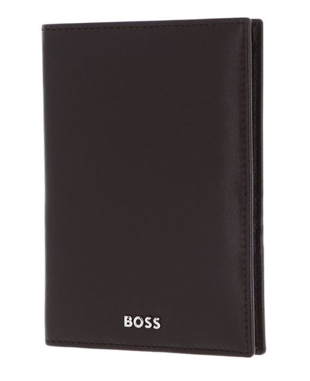 HUGO BOSS Classic Smooth Passport Case Brown [244286] étui pour carte