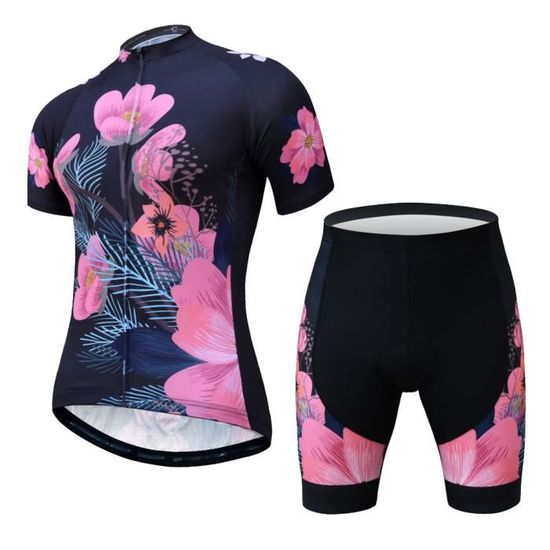 Ensemble De Maillot De Cyclisme Pour Femmes Vêtements De Vélo Vtt ...