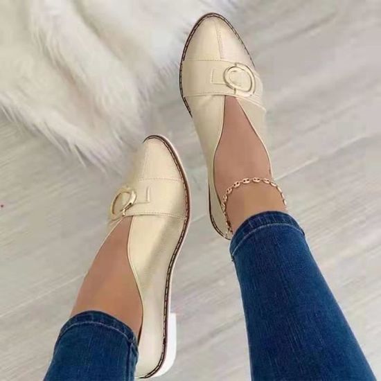 Mocassin femme sales bout pointu