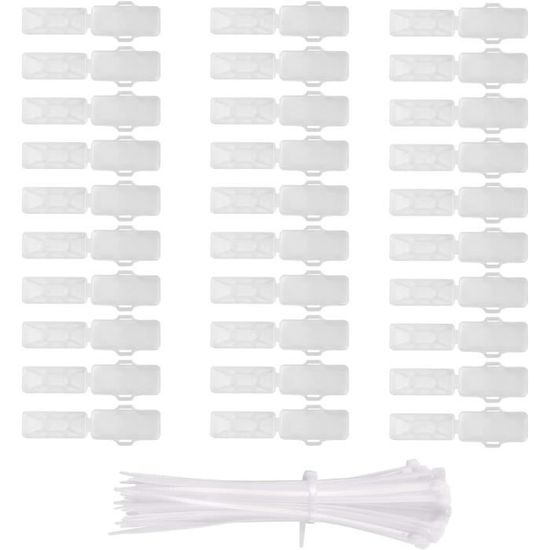 50 Pièces Étiquettes De Câbles, Durable Le Marquage Des Câbles Et L