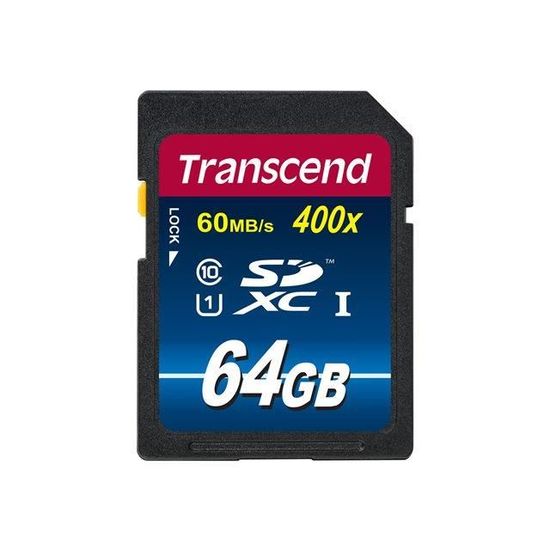 Carte mémoire SDHC Transcend TS64GSDU1 Ultra High Speed UHS-1 300X Classe 10 64 Go